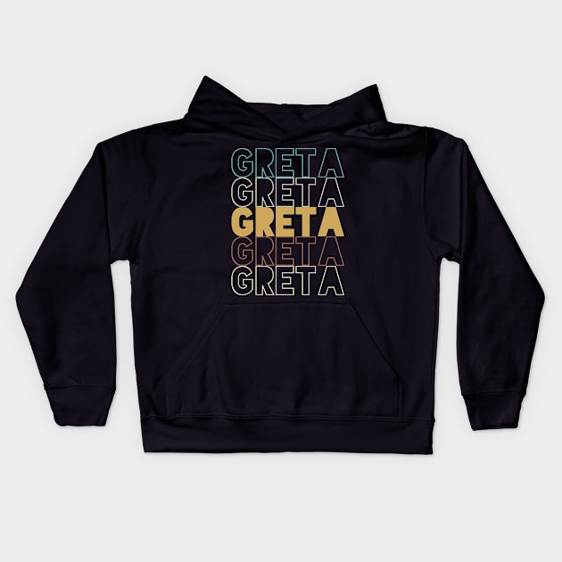 Greta Kids Hoodie by Hank Hill